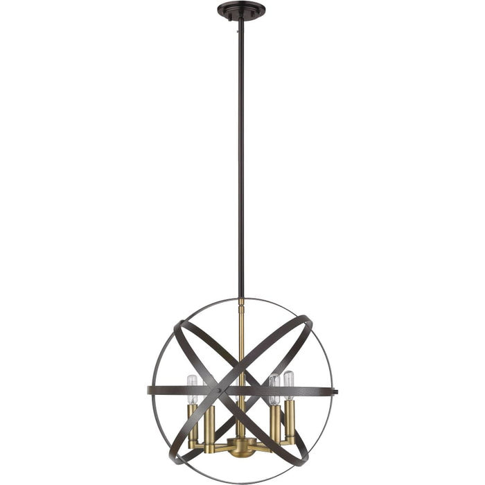 Cavallo Hammered Bronze Olde Brass Pendant - Pendants