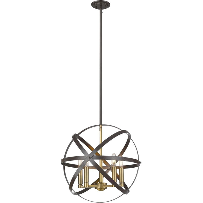 Cavallo Hammered Bronze Olde Brass Pendant - Pendants