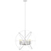 Cavallo Hammered White Brushed Nickel Chandelier | theLightShop
