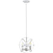 Cavallo Hammered White Brushed Nickel Chandelier | theLightShop
