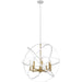Cavallo Hammered White Olde Brass Pendant - Pendants
