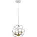 Cavallo Hammered White Olde Brass Pendant - Pendants