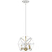 Cavallo Hammered White Olde Brass Pendant | theLightShop