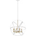 Cavallo Hammered White Olde Brass Pendant - Pendants