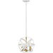 Cavallo Hammered White Olde Brass Pendant - Pendants