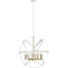 Cavallo Hammered White Olde Brass Pendant - Pendants