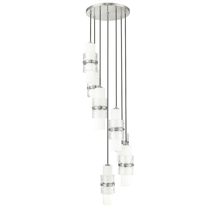 Cayden Brushed Nickel 7 Light Round Pendant Z-Lite 1946P-7R-BN | theLightShop