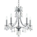 Cedar 5 Light Polished Chrome Mini Chandelier - Chandeliers