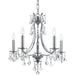 Cedar 5 Light Swarovski Polished Chrome Mini Chandelier - Chandeliers