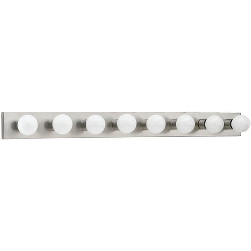 Center Stage Brushed Stainless Vanity Fixture - Wall Sconce
