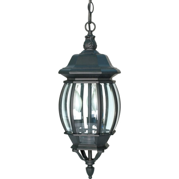 Central Park Textured Black Outdoor Pendant - Outdoor Pendant