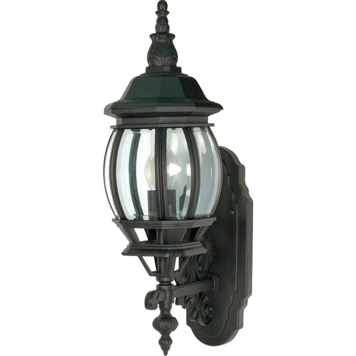 Central Park Textured Black Outdoor Wall Lantern - Outdoor Wall Lantern