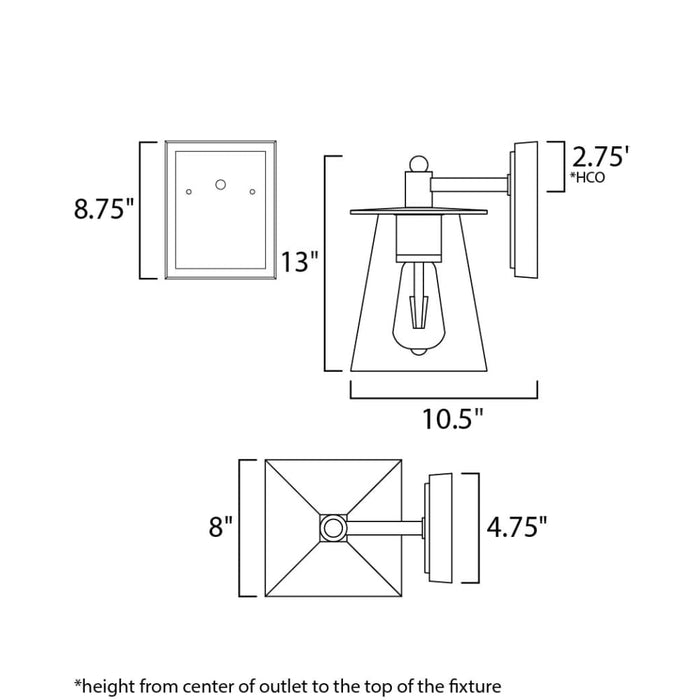 Chalet Bronze / Gold LED Outdoor Wall Mount - Outdoor Wall Mount