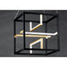 Chamber Black / Gold LED Single Pendant - Pendants