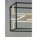 Chamber Black / Gold LED Single Pendant - Pendants
