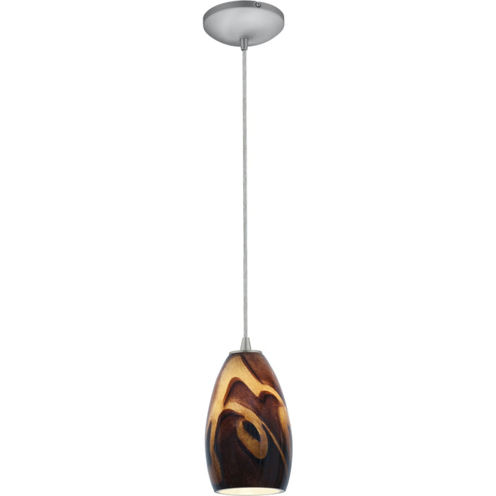 Champagne Brushed Steel Pendant - Pendants