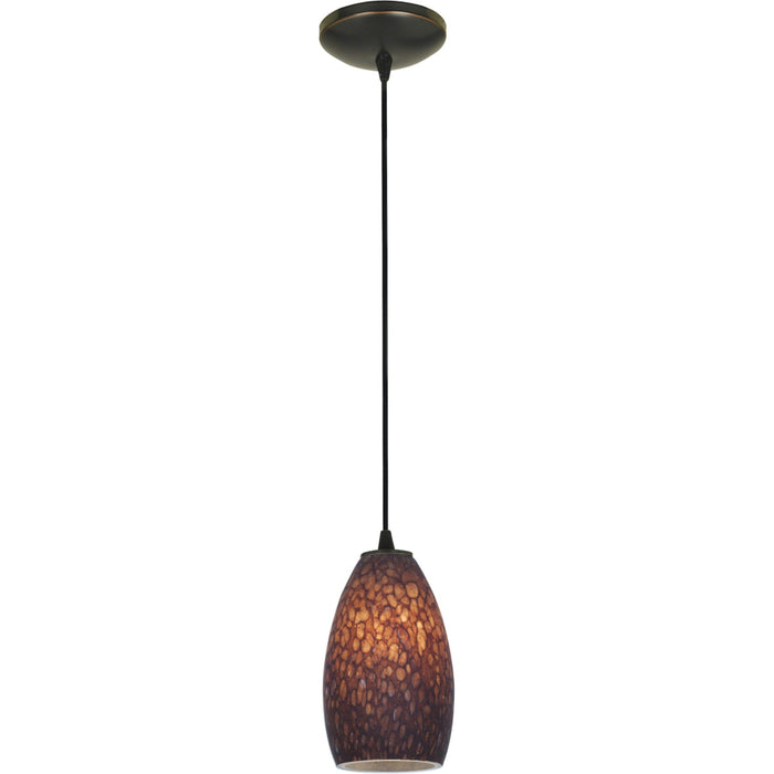Champagne Oil Rubbed Bronze LED Pendant - Pendants