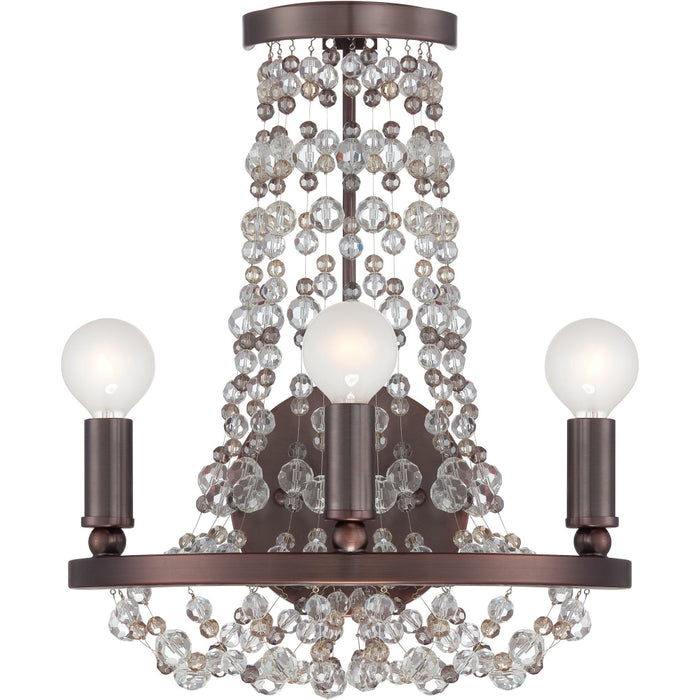 Channing 3 Light Charcoal Bronze Sconce - Wall Sconce