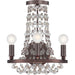 Channing 3 Light Charcoal Bronze Sconce - Wall Sconce