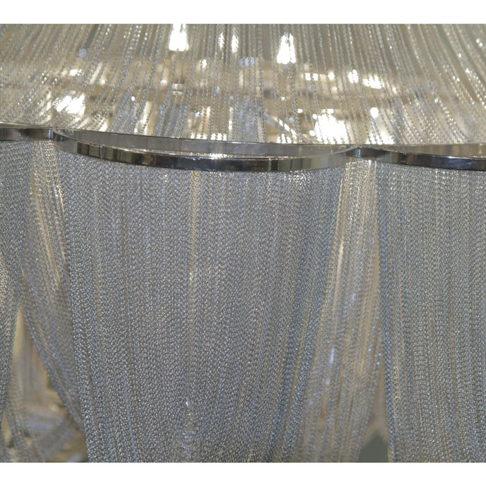 Chantilly Polished Nickel Chandelier - Chandeliers