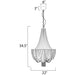 Chantilly Polished Nickel Chandelier - Chandeliers