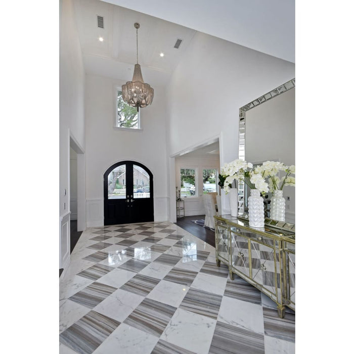 Chantilly Polished Nickel Chandelier - Chandeliers