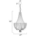 Chantilly Polished Nickel Chandelier - Chandeliers