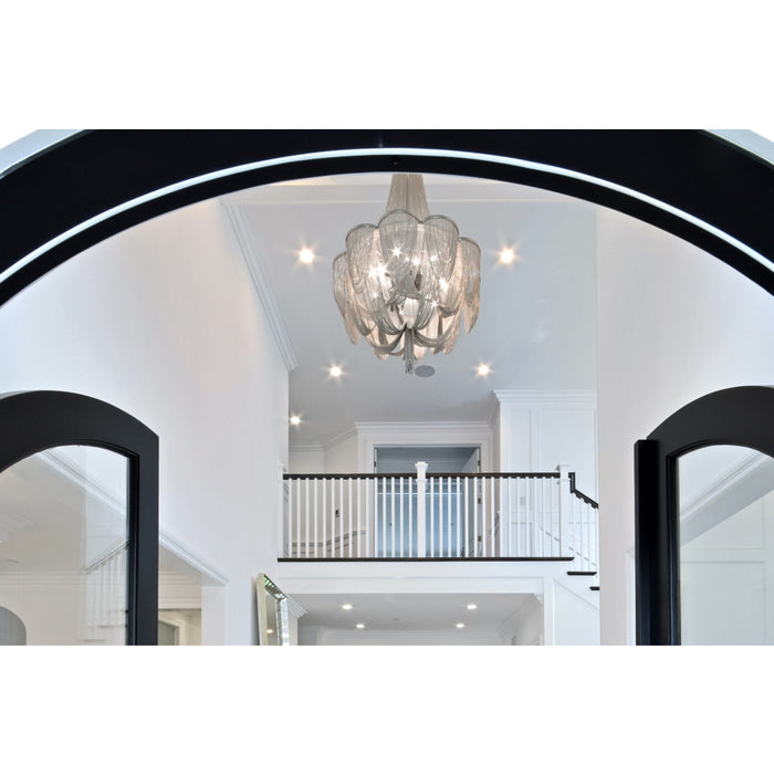 Chantilly Polished Nickel Chandelier - Chandeliers