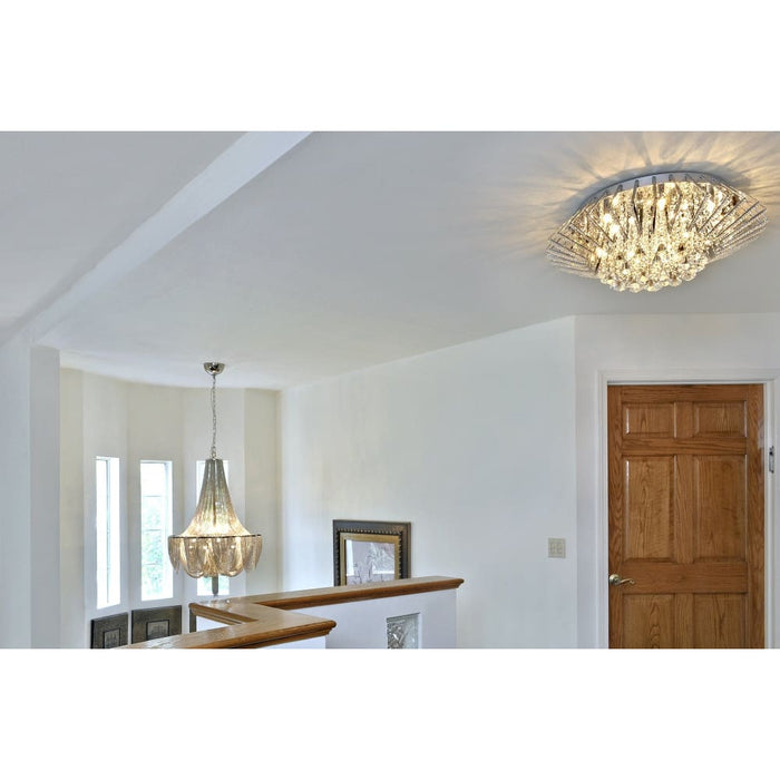 Chantilly Polished Nickel Chandelier - Chandeliers