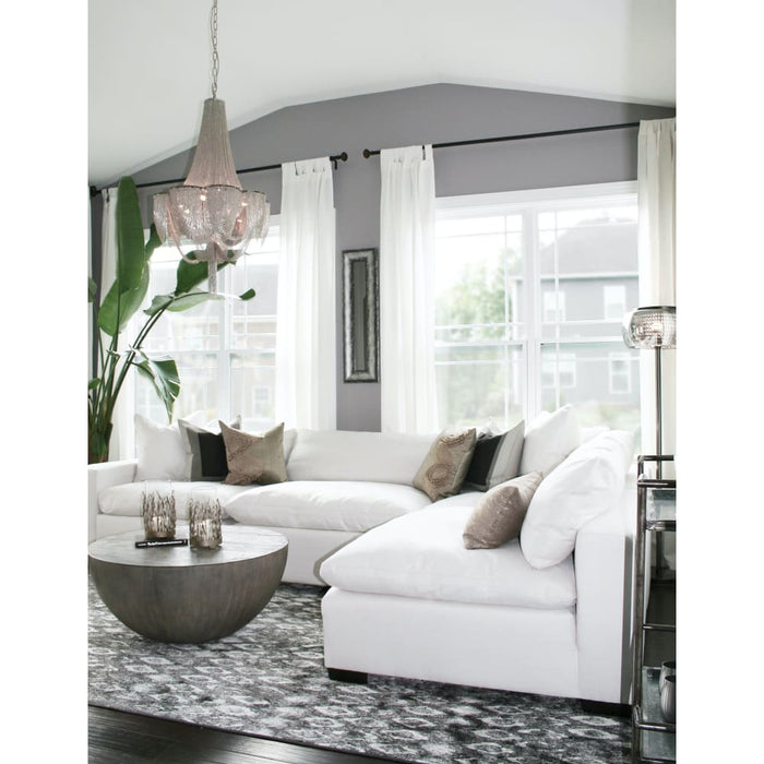 Chantilly Polished Nickel Entry Foyer Pendant - Pendants