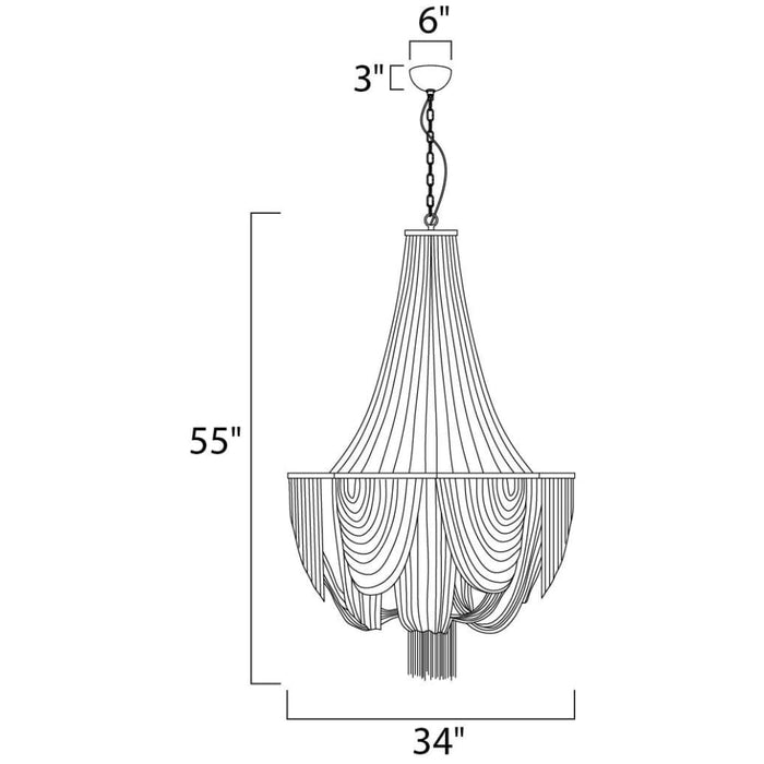 Chantilly Polished Nickel Entry Foyer Pendant - Pendants