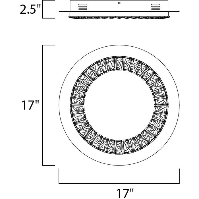 Charm Polished Chrome LED Flush Mount - Flushmounts