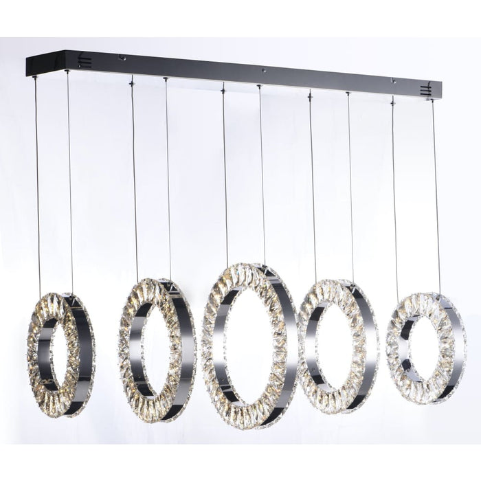 Charm Polished Chrome LED Linear Pendant - Pendants