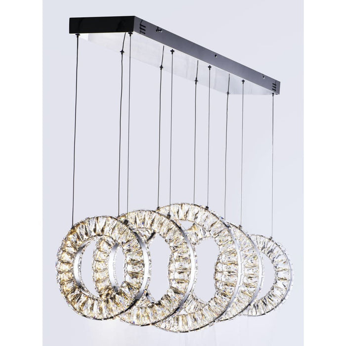 Charm Polished Chrome LED Linear Pendant - Pendants