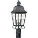 Chatham Oxidized Bronze LED Outdoor Post Lantern - Outdoor Post Lantern