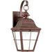 Chatham Weathered Copper LED Outdoor Wall Lantern - Outdoor Wall Sconce