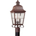 Chatham Weathered Copper Outdoor Post Lantern - Outdoor Post Lantern