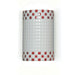 Checkers Red and White Wall Sconce - Wall Sconce