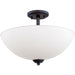 Chelsey Bronze Semi-Flushmount - Semi-Flushmounts