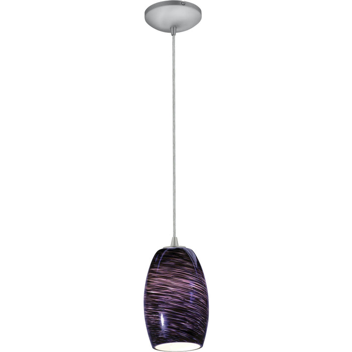 Chianti Brushed Steel Pendant - Pendants