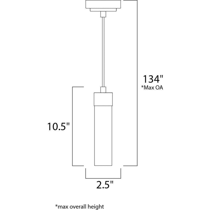 Cilandro LED Satin Nickel LED Mini Pendant - Mini-Pendants