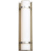 Cilindro Brushed Steel LED Outdoor Wall Sconce - Outdoor Wall Sconce