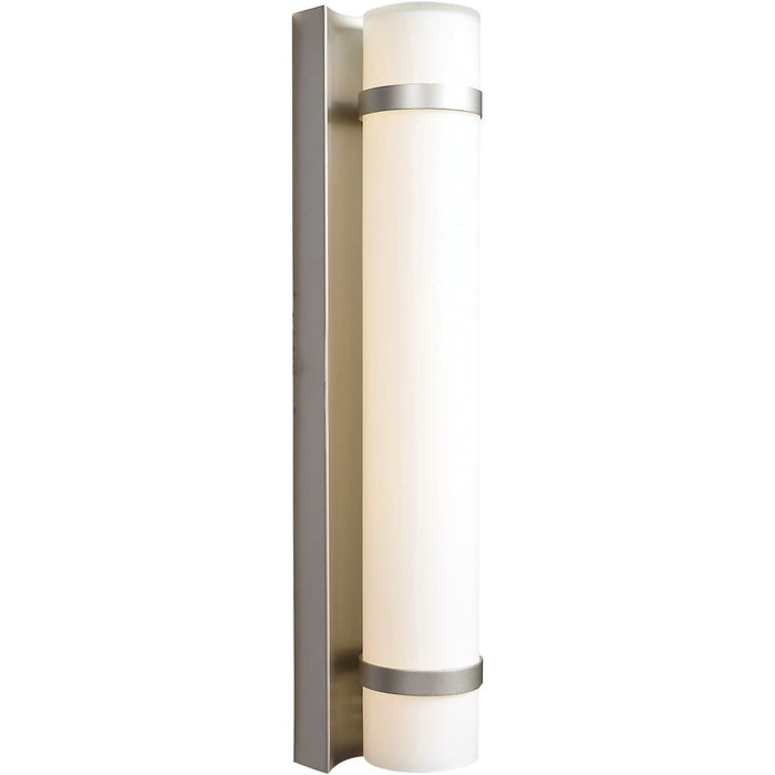 Cilindro Brushed Steel LED Outdoor Wall Sconce - Outdoor Wall Sconce