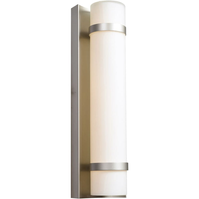 Cilindro Brushed Steel LED Outdoor Wall Sconce - Outdoor Wall Sconce