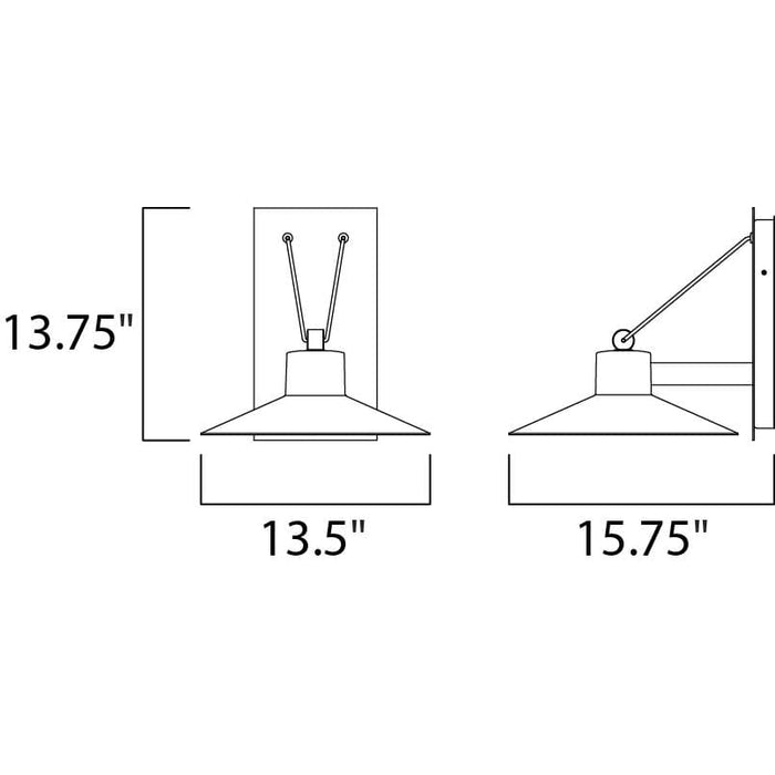 Civic Architectural Bronze LED Outdoor Wall Mount - Outdoor Wall Mount