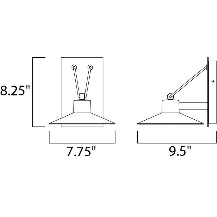 Civic Architectural Bronze LED Outdoor Wall Mount - Outdoor Wall Mount