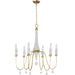 Claymore Claystone / Gold Leaf Chandelier - Chandeliers