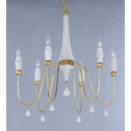 Claymore Claystone / Gold Leaf Chandelier - Chandeliers