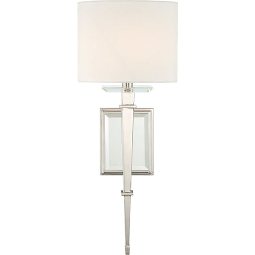 Clifton 1 Light Polished Nickel Sconce - Wall Sconce