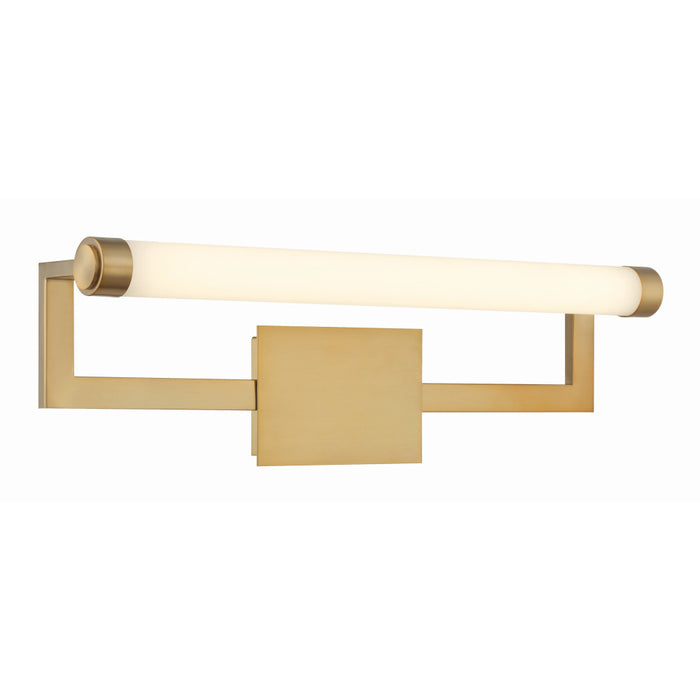 Clinton Vibrant Gold LED Vanity Light Crystorama CLT-7201-VG